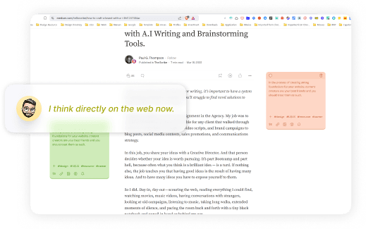 Web Notes & Highlights